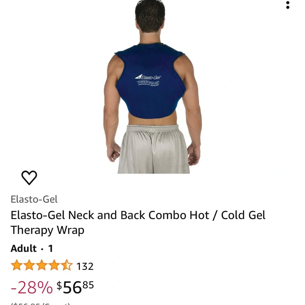 Elasto-Gel Neck and Back Combo Hot / Cold Gel Therapy Wrap - Picture 5 of 5
